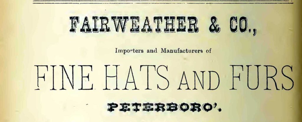 1887 Directory Ad-Fairweather