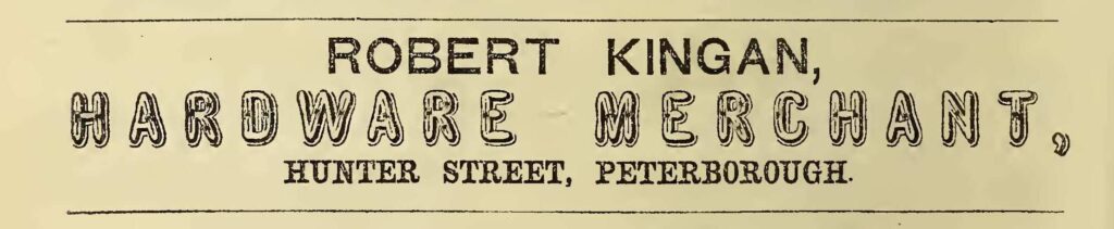 Kingan Hardware Ad