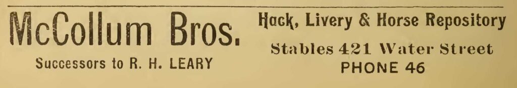 Leary Livery 1905