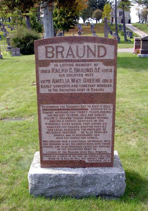 Braund Family Headstone