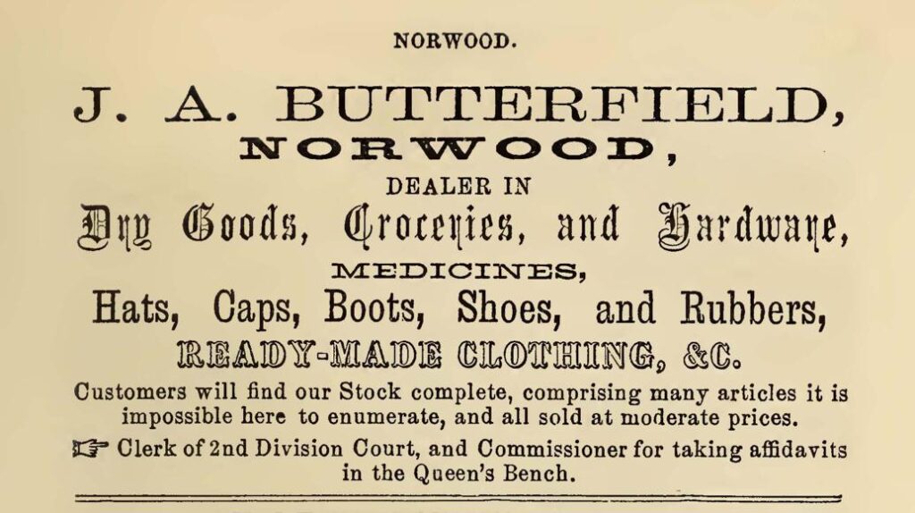 Butterfield Norwood Dry Goods