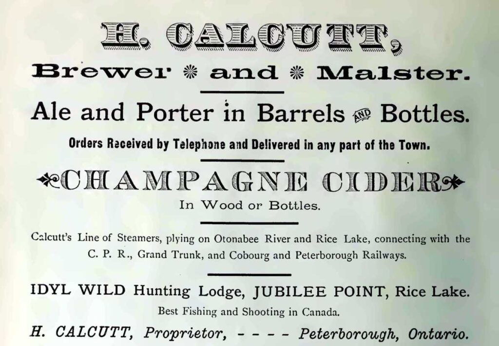 Calcutt Brewery Ad