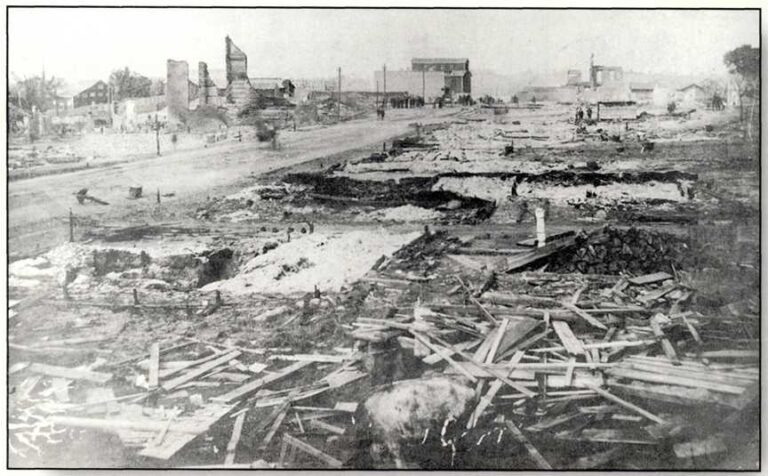 After the 1884 fire, Port Perry