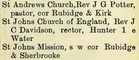 St Johns Mission 1899