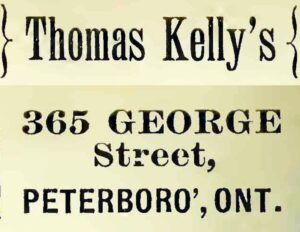 Thomas Kelly Peterborough merchant
