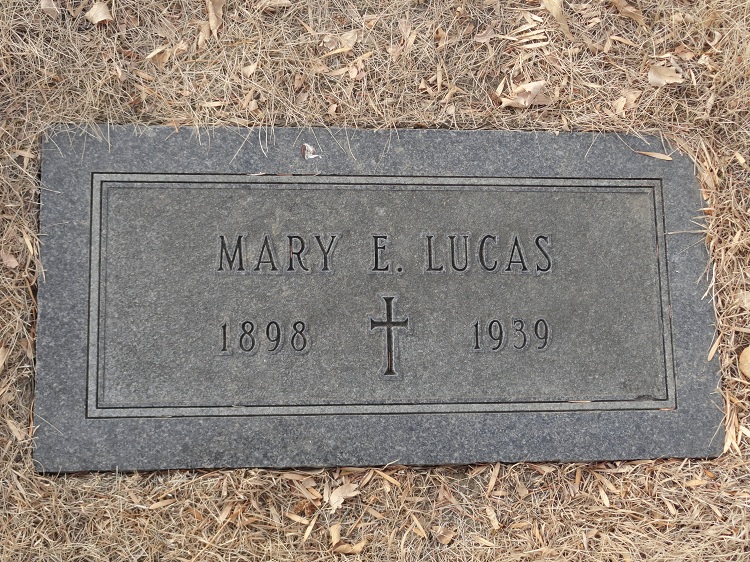 Mary Lucas Headstone