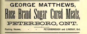 George Matthews Company Ad