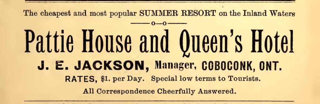 Pattie House Ad 1897