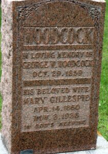 Mary Woodcock Headstone