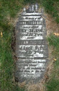 Jane & William Tedford Headstone