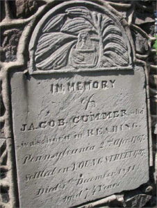 Jacob W Cummer headstone