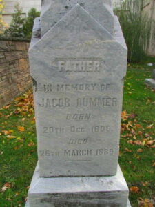Jacob Cummer Headstone