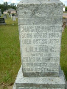 Charles Gunter Headstone