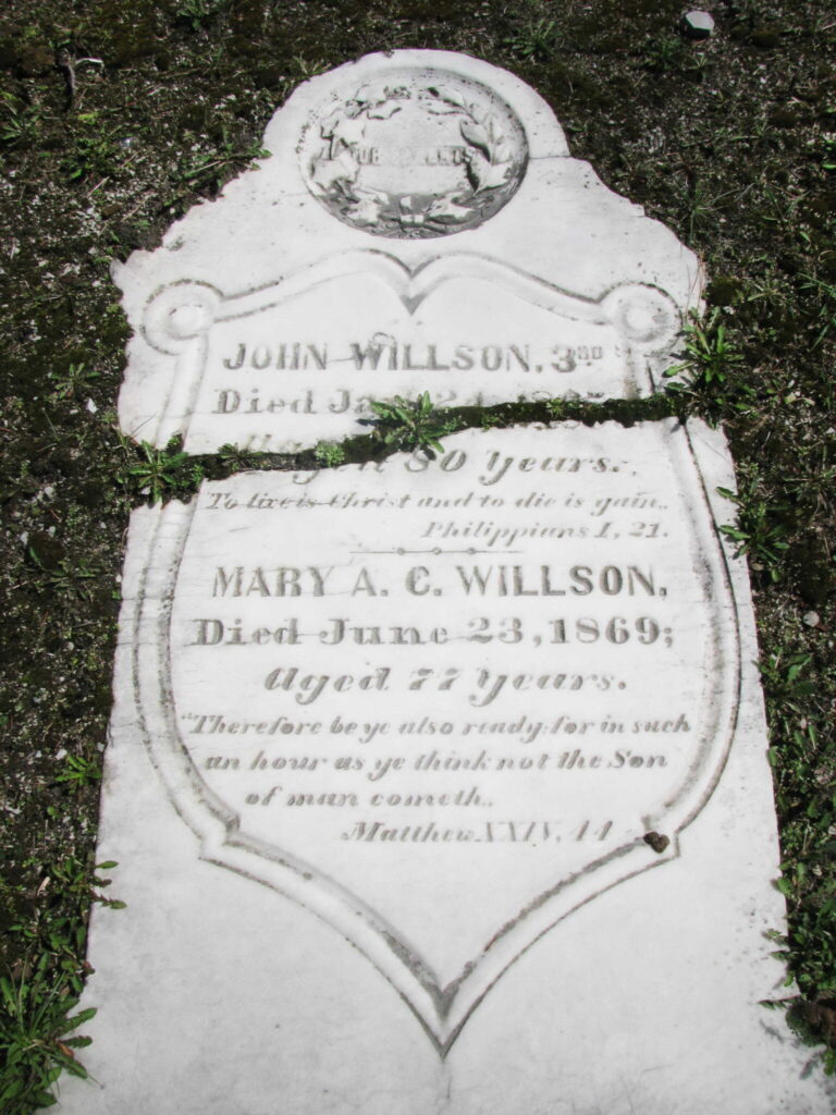 John Willson Headstone