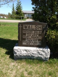 Richard & Mary Walsh headstone